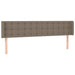 Tăblie de pat cu aripioare gri taupe 163x16x78/88 cm textil - WALTI WALTI