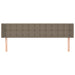 Tăblie de pat cu aripioare gri taupe 163x16x78/88 cm textil - WALTI WALTI