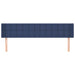 Tăblie de pat cu aripioare, albastru, 183x16x78/88 cm textil - WALTI WALTI