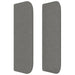 Tăblie de pat cu aripioare gri închis 203x16x78/88 cm textil - WALTI WALTI