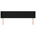 Tăblie de pat cu aripioare negru 203x16x78/88 cm textil - WALTI WALTI