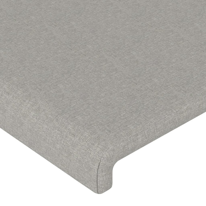 Tăblie de pat cu aripioare gri deschis 83x16x118/128 cm textil - WALTI WALTI