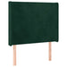 Tăblie pat cu aripioare verde închis 83x16x118/128 cm catifea - WALTI WALTI