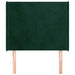 Tăblie pat cu aripioare verde închis 83x16x118/128 cm catifea - WALTI WALTI