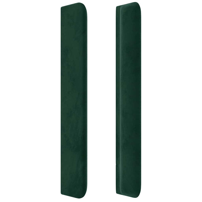 Tăblie pat cu aripioare verde închis 83x16x118/128 cm catifea - WALTI WALTI