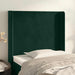 Tăblie pat cu aripioare verde închis 83x16x118/128 cm catifea - WALTI WALTI