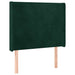 Tăblie pat cu aripioare verde închis 93x16x118/128 cm catifea - WALTI WALTI
