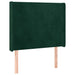 Tăblie pat cu aripioare verde închis 103x16x118/128 cm catifea - WALTI WALTI