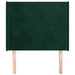 Tăblie pat cu aripioare verde închis 103x16x118/128 cm catifea - WALTI WALTI