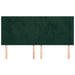 Tăblie pat cu aripioare verde închis 163x16x118/128 cm catifea - WALTI WALTI