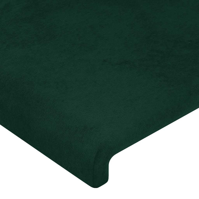 Tăblie pat cu aripioare verde închis 163x16x118/128 cm catifea - WALTI WALTI