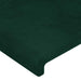 Tăblie pat cu aripioare verde închis 163x16x118/128 cm catifea - WALTI WALTI