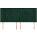 Tăblie pat cu aripioare verde închis 183x16x118/128 cm catifea - WALTI WALTI