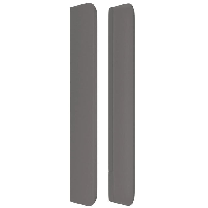 Tăblie de pat cu aripioare, gri , 93x16x118/128 cm, piele eco WALTI