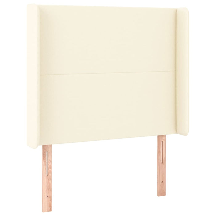Tăblie de pat cu aripioare, crem, 103x16x118/128 cm, piele eco - WALTI WALTI