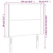 Tăblie de pat cu aripioare, crem, 103x16x118/128 cm, piele eco - WALTI WALTI