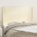 Tăblie de pat cu aripioare, crem, 147x16x118/128 cm, piele eco - WALTI WALTI
