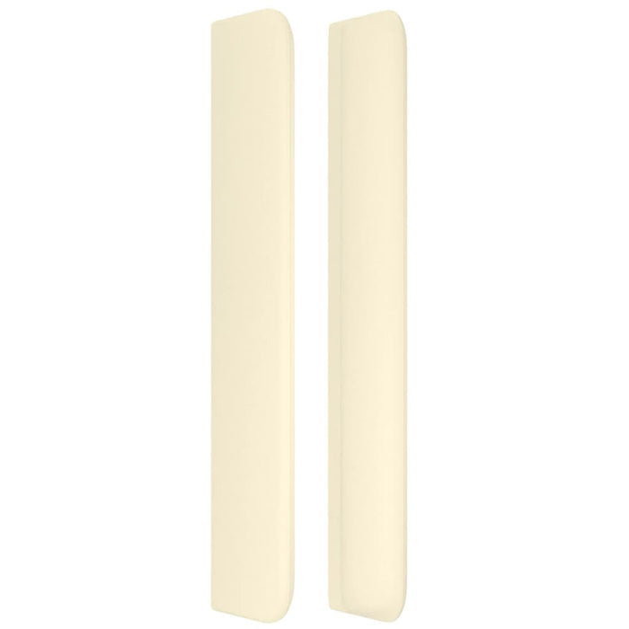 Tăblie de pat cu aripioare, crem, 183x16x118/128 cm, piele eco - WALTI WALTI