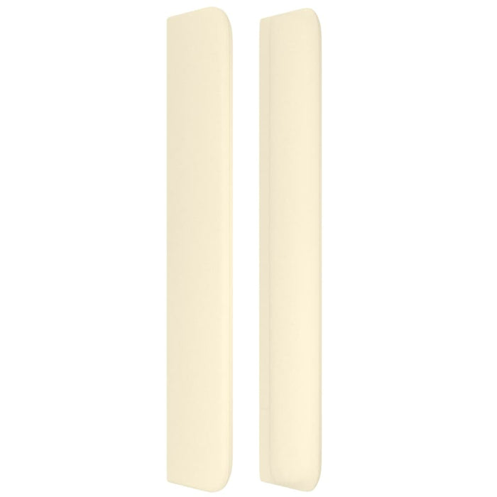 Tăblie de pat cu aripioare, crem, 203x16x118/128 cm, piele eco - WALTI WALTI