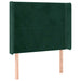 Tăblie pat cu aripioare verde închis 93x16x118/128 cm catifea - WALTI WALTI