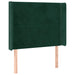 Tăblie pat cu aripioare verde închis 103x16x118/128 cm catifea - WALTI WALTI