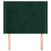 Tăblie pat cu aripioare verde închis 103x16x118/128 cm catifea - WALTI WALTI