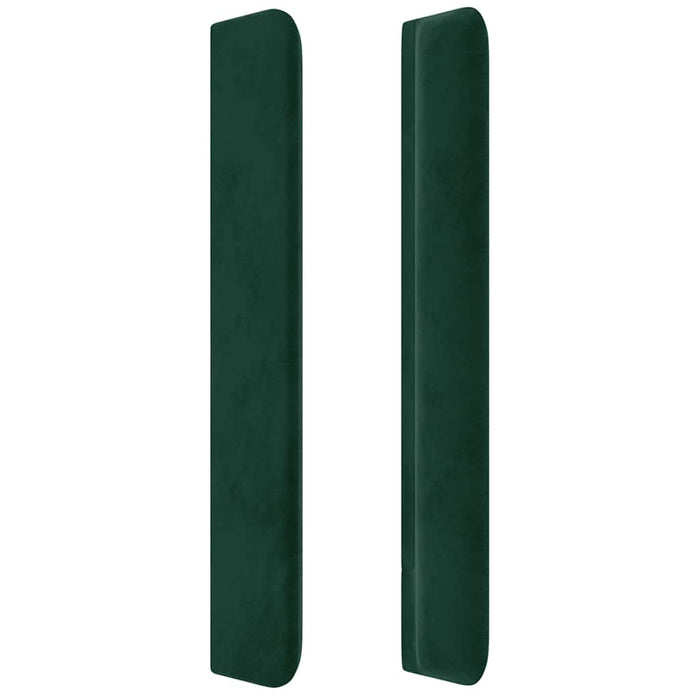 Tăblie pat cu aripioare verde închis 103x16x118/128 cm catifea - WALTI WALTI