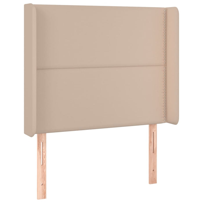 Tăblie pat cu aripioare cappuccino 93x16x118/128 cm piele eco - WALTI WALTI