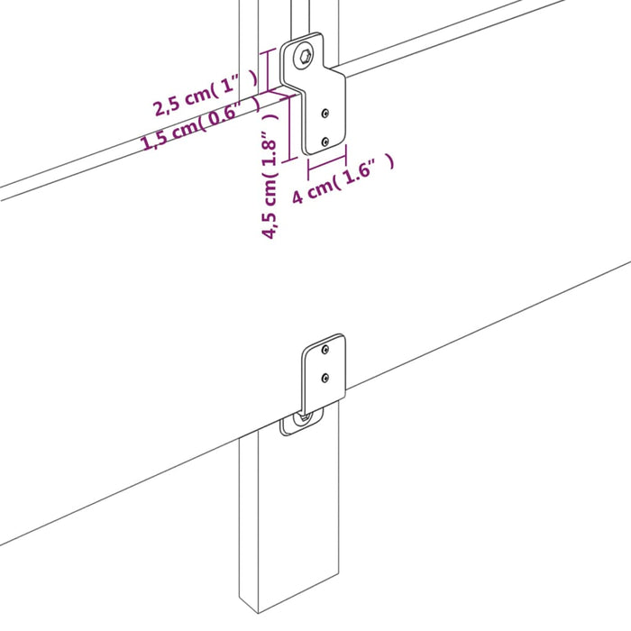 Tăblie de pat cu aripioare gri 163x16x118/128 cm catifea - WALTI WALTI