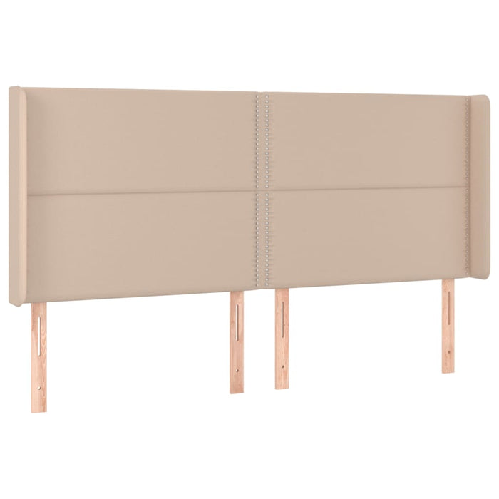 Tăblie pat cu aripioare cappuccino 163x16x118/128 cm piele eco - WALTI WALTI