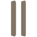 Tăblie de pat cu aripioare gri taupe 83x16x118/128 cm textil - WALTI WALTI