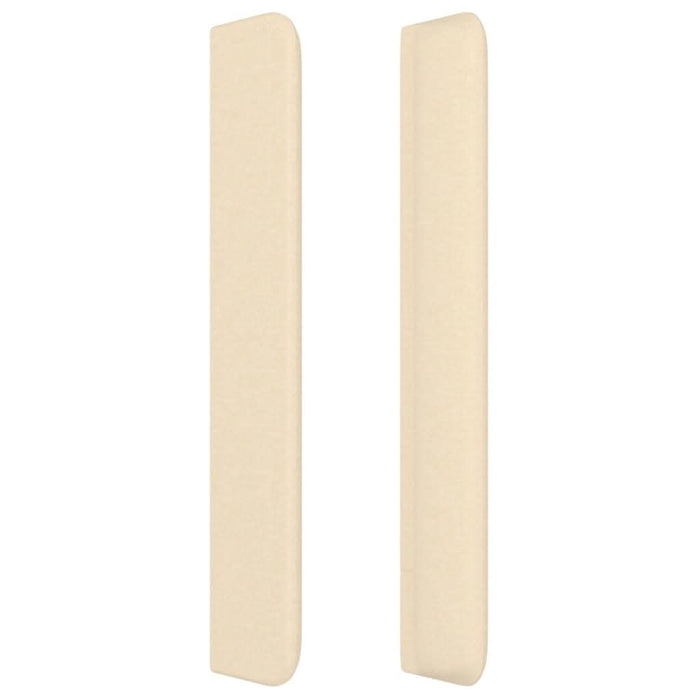 Tăblie de pat cu aripioare, crem, 83x16x118/128 cm, textil - WALTI WALTI