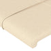 Tăblie de pat cu aripioare, crem, 93x16x118/128 cm, textil - WALTI WALTI