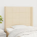 Tăblie de pat cu aripioare, crem, 93x16x118/128 cm, textil - WALTI WALTI