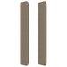 Tăblie de pat cu aripioare, gri taupe, 163x16x118/128cm, textil - WALTI WALTI