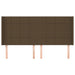 Tăblie de pat cu aripioare maro închis 203x16x118/128 cm textil - WALTI WALTI