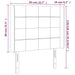 Tăblie de pat cu aripioare gri închis 83x16x118/128 cm catifea - WALTI WALTI