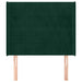 Tăblie pat cu aripioare verde închis 83x16x118/128 cm catifea - WALTI WALTI