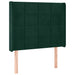 Tăblie pat cu aripioare verde închis 93x16x118/128 cm catifea - WALTI WALTI