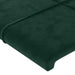 Tăblie pat cu aripioare verde închis 93x16x118/128 cm catifea - WALTI WALTI