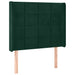 Tăblie pat cu aripioare verde închis 103x16x118/128 cm catifea - WALTI WALTI