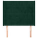 Tăblie pat cu aripioare verde închis 103x16x118/128 cm catifea - WALTI WALTI