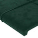 Tăblie pat cu aripioare verde închis 163x16x118/128 cm catifea - WALTI WALTI