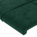 Tăblie pat cu aripioare verde închis 183x16x118/128 cm catifea - WALTI WALTI
