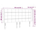 Tăblie de pat cu aripioare gri închis 203x16x118/128 cm catifea - WALTI WALTI