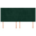 Tăblie pat cu aripioare verde închis 203x16x118/128 cm catifea - WALTI WALTI