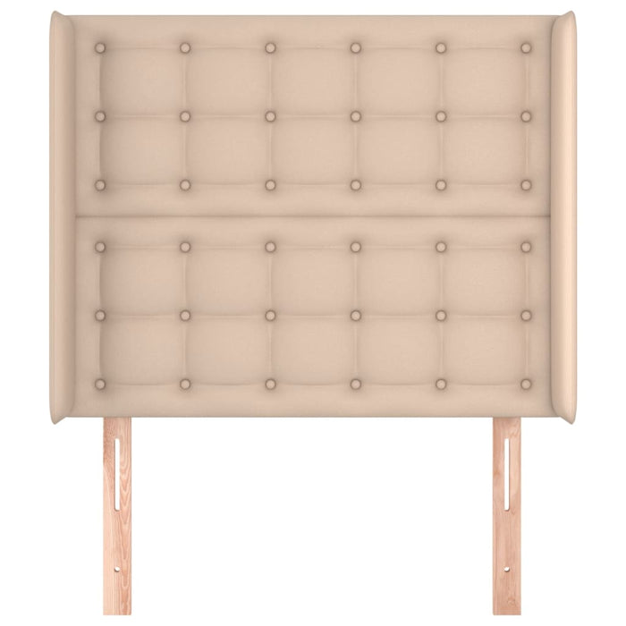 Tăblie pat cu aripioare cappuccino 83x16x118/128 cm piele eco - WALTI WALTI