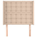 Tăblie pat cu aripioare cappuccino 83x16x118/128 cm piele eco - WALTI WALTI