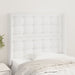 Tăblie de pat cu aripioare, alb, 93x16x118/128 cm, piele eco - WALTI WALTI