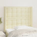 Tăblie de pat cu aripioare, crem, 93x16x118/128 cm, piele eco - WALTI WALTI
